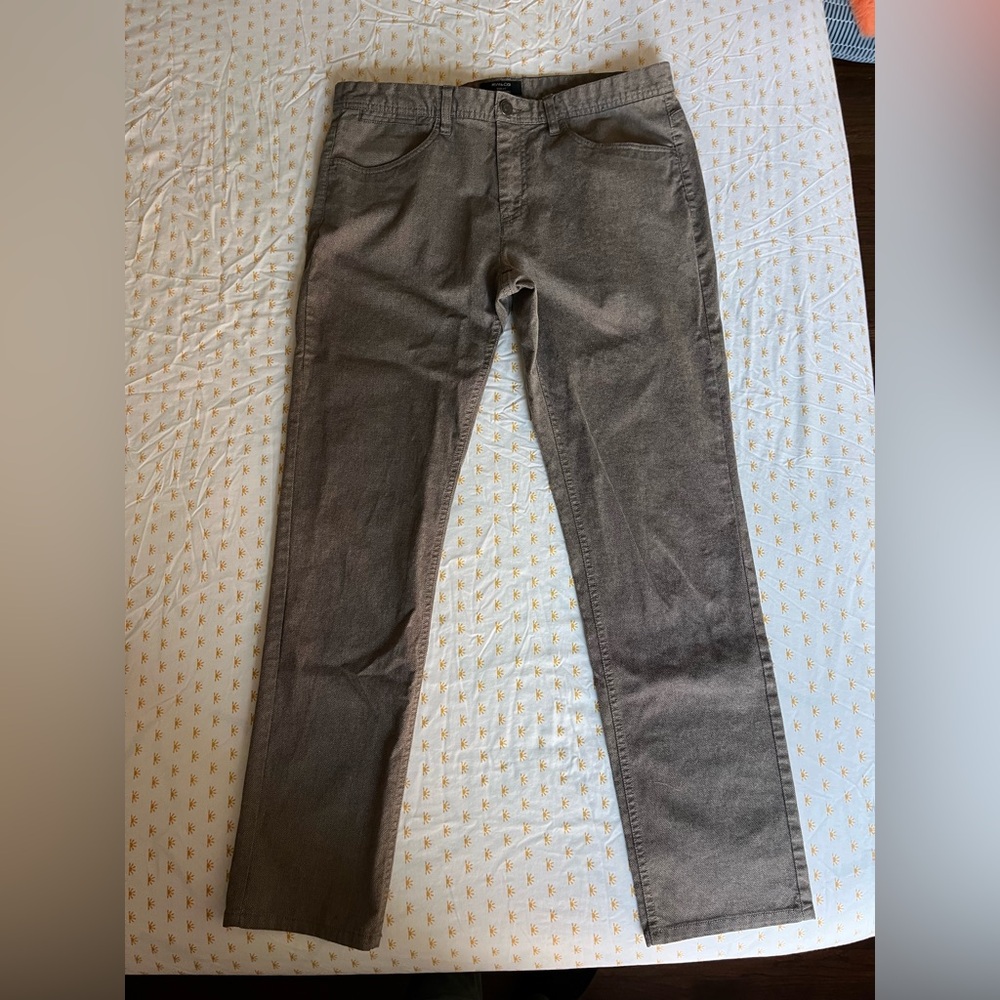 RW&Co brown knit city pants 32x32